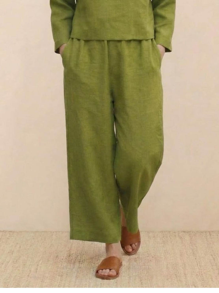 Loose Solid Color Two-Piece Set
