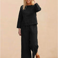 Loose Solid Color Two-Piece Set