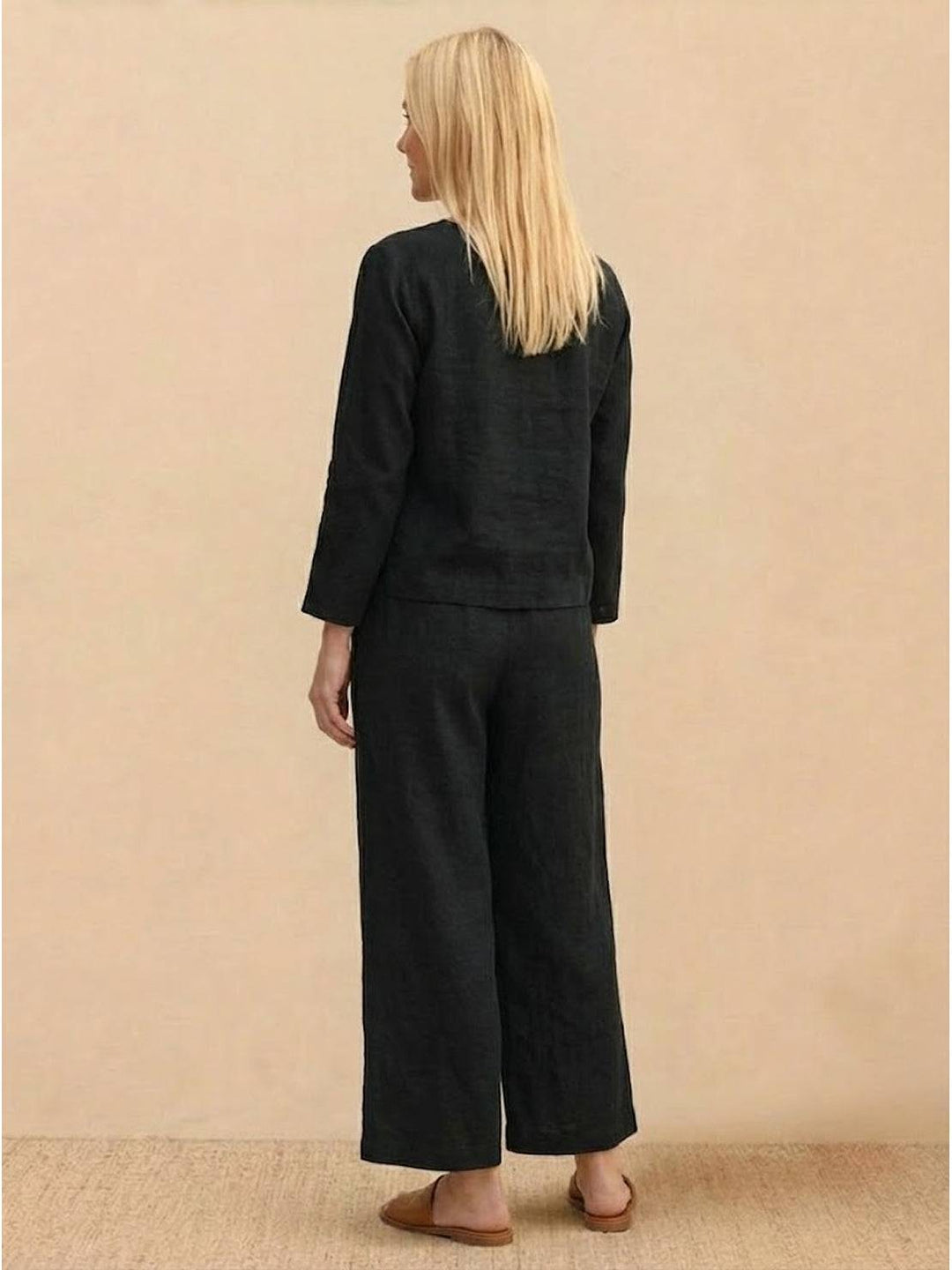 Loose Solid Color Two-Piece Set