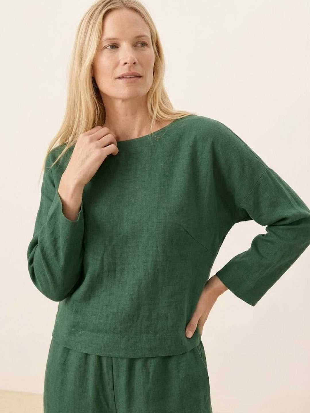 Loose Solid Color Two-Piece Set