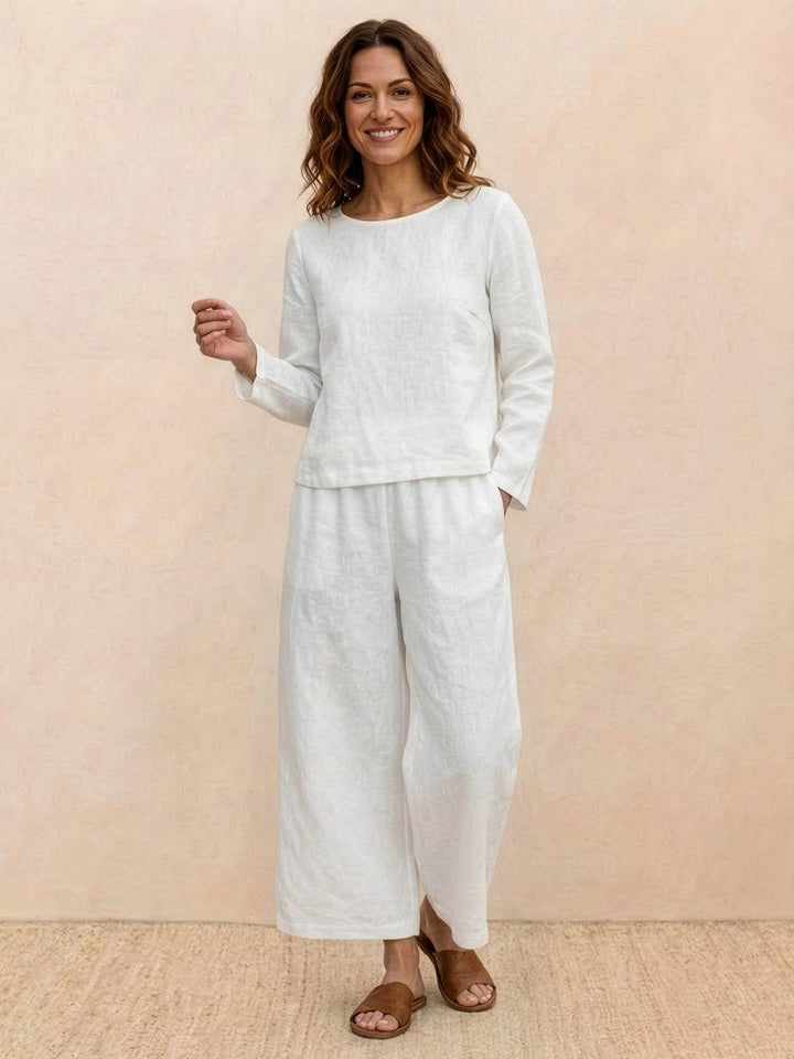 Loose Solid Color Two-Piece Set