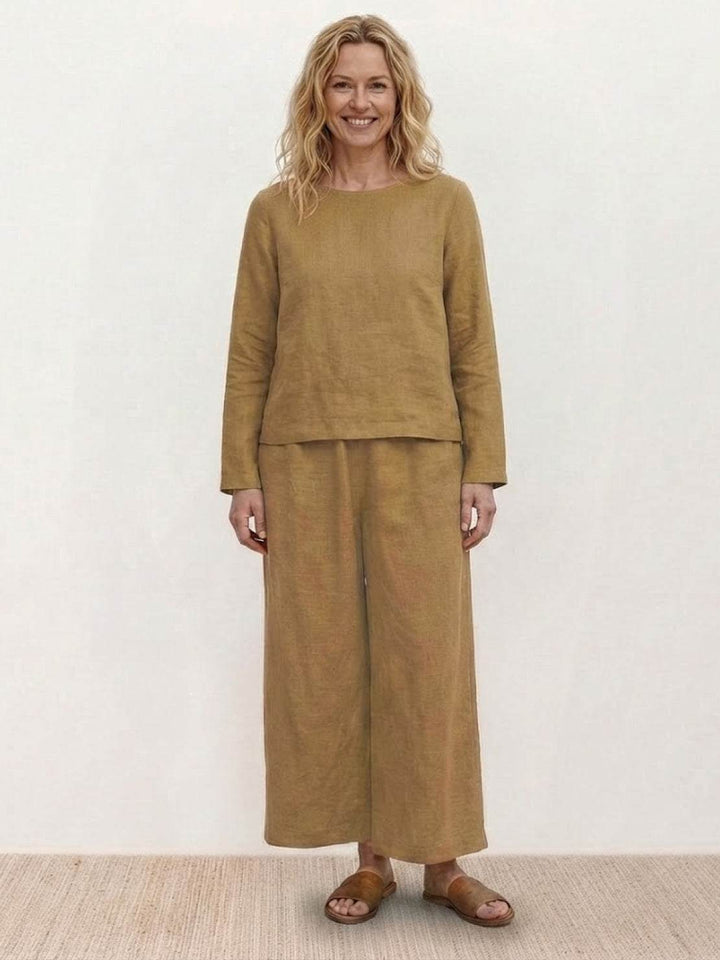 Loose Solid Color Two-Piece Set