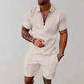 Stylish Casual Polo Shirt and Shorts Set