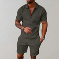 Stylish Casual Polo Shirt and Shorts Set