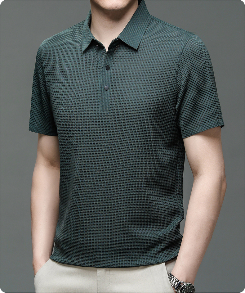 Stylish Button-Up Polo Shirt