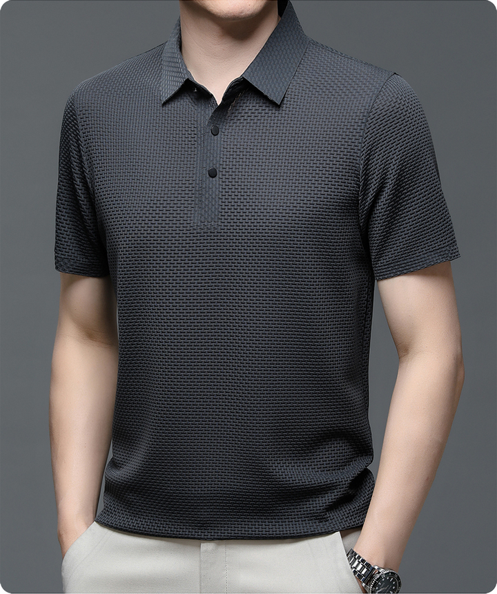 Stylish Button-Up Polo Shirt