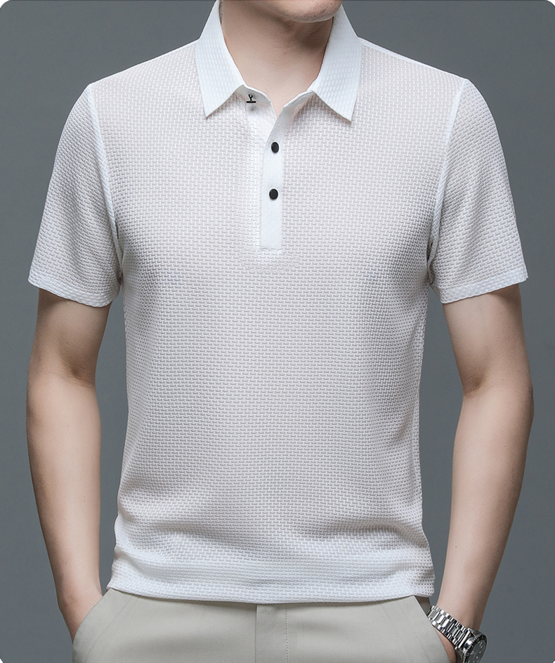 Stylish Button-Up Polo Shirt