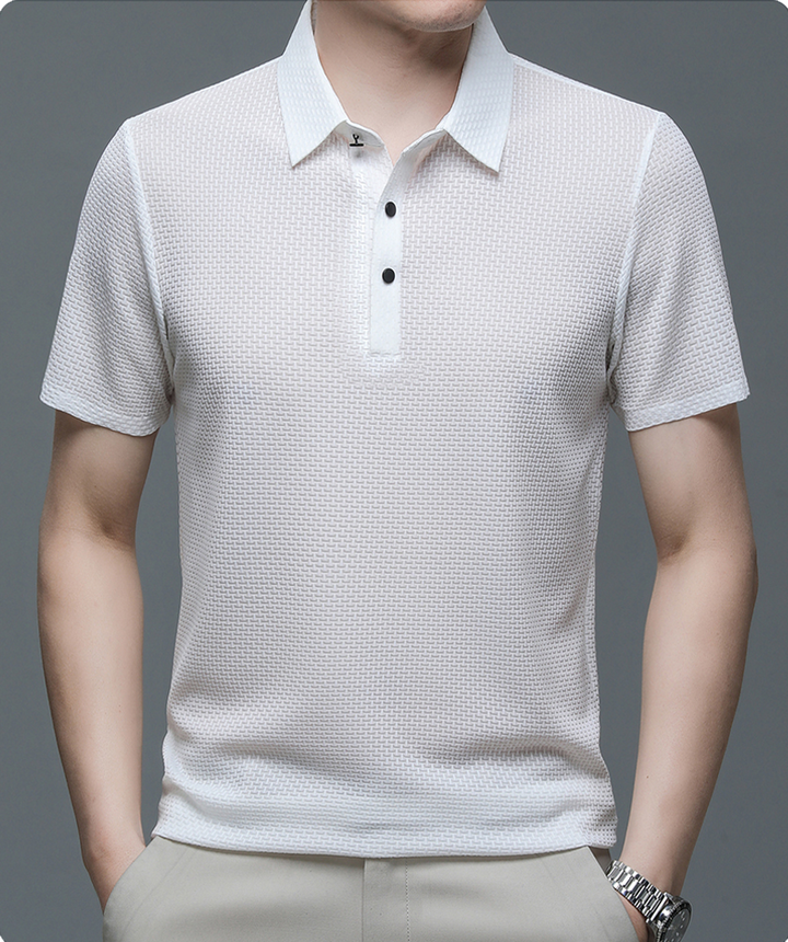 Stylish Button-Up Polo Shirt