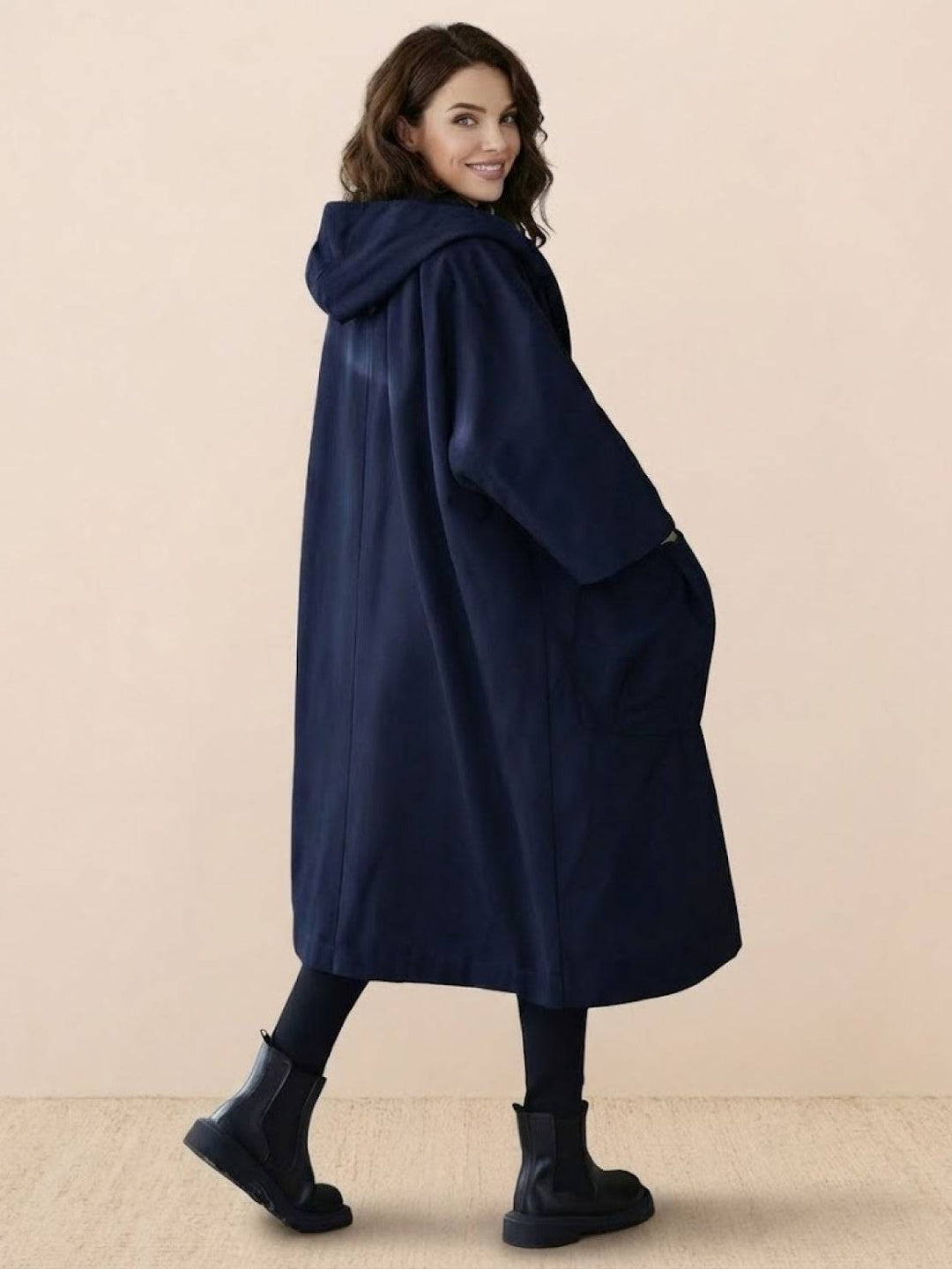 One Size Fits All Oversized Water Resistant Windbreaker Jacket