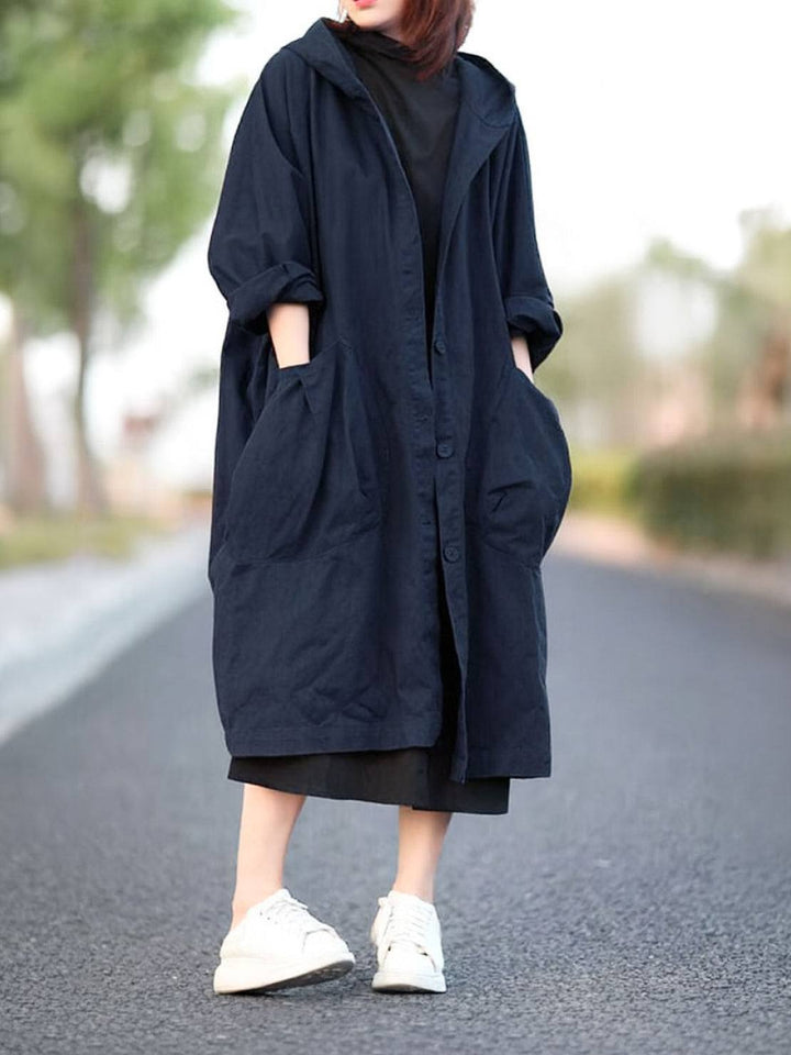 One Size Fits All Oversized Water Resistant Windbreaker Jacket
