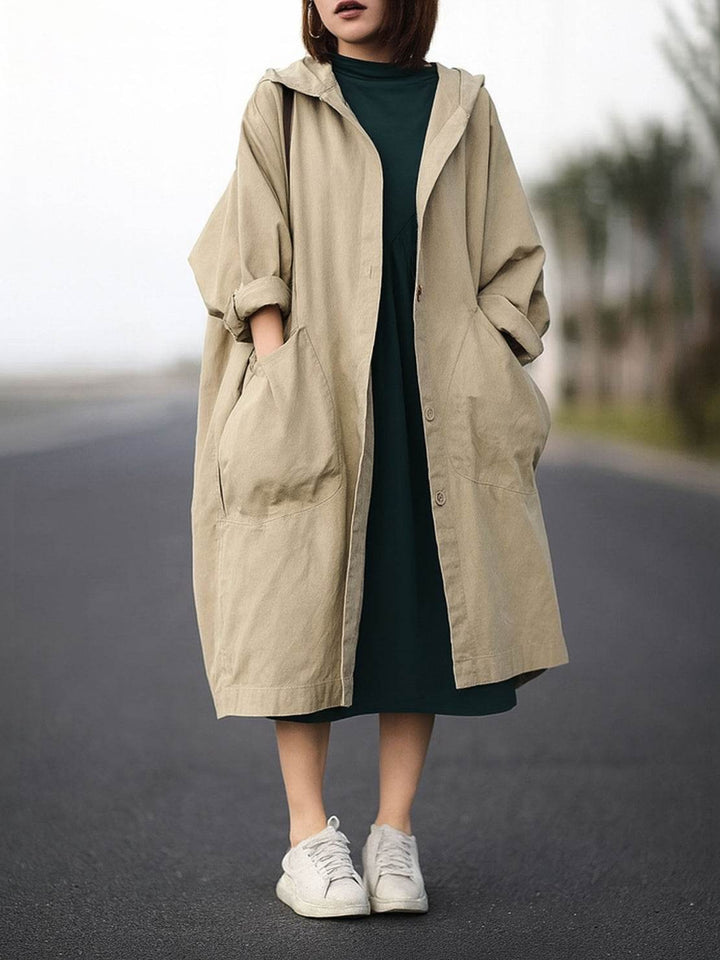 One Size Fits All Oversized Water Resistant Windbreaker Jacket