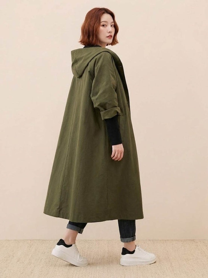 One Size Fits All Oversized Water Resistant Windbreaker Jacket