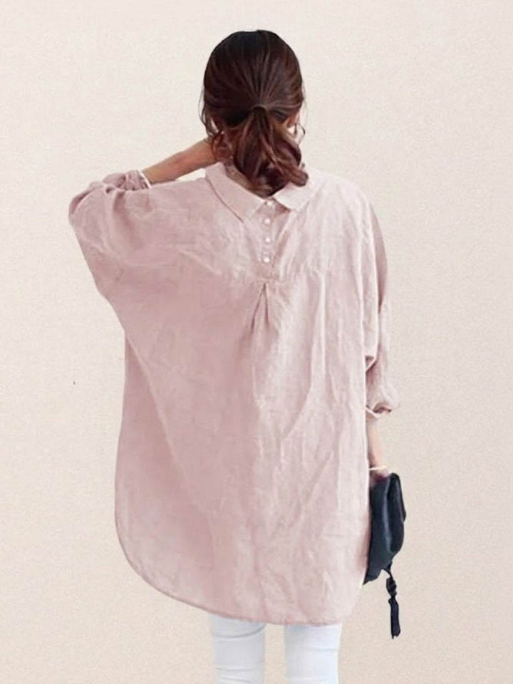 Oversized 100% Cotton Linen Shirt