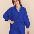 Oversized 100% Cotton Linen Shirt