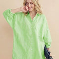 Oversized 100% Cotton Linen Shirt