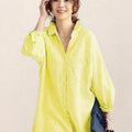 Oversized 100% Cotton Linen Shirt