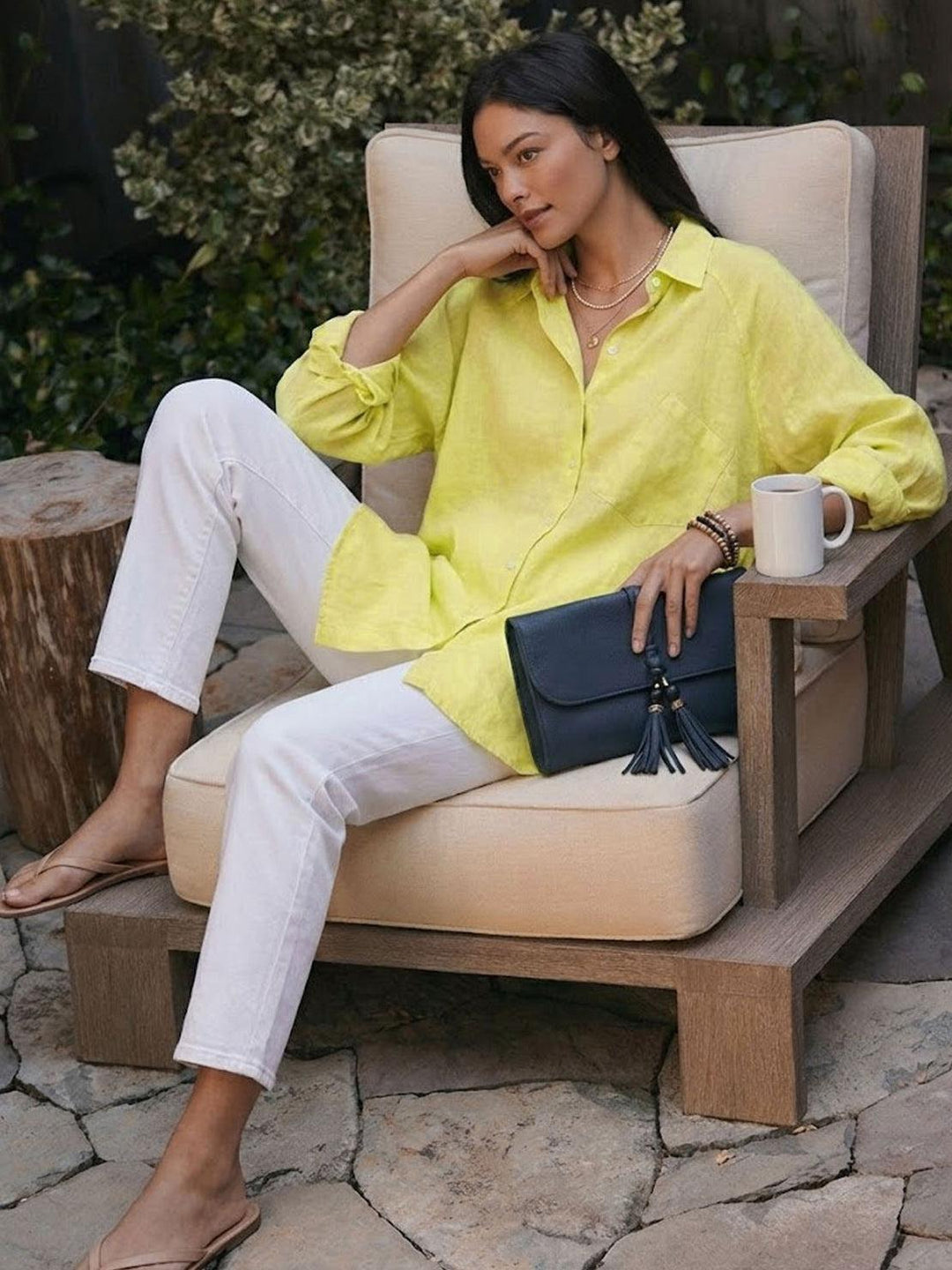 Oversized 100% Cotton Linen Shirt