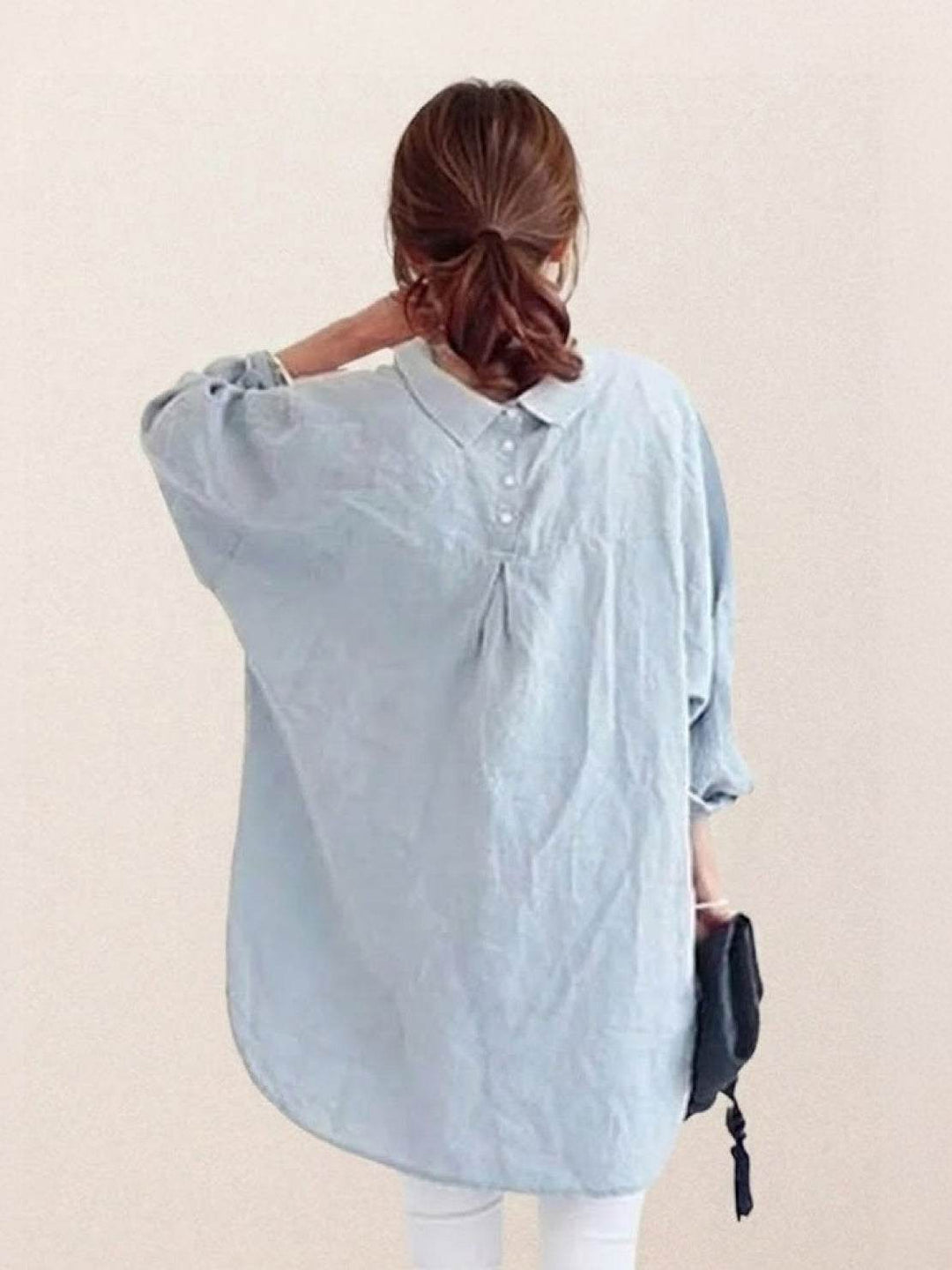 Oversized 100% Cotton Linen Shirt