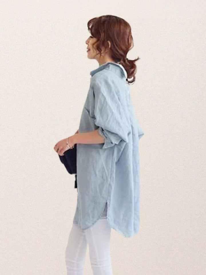 Oversized 100% Cotton Linen Shirt