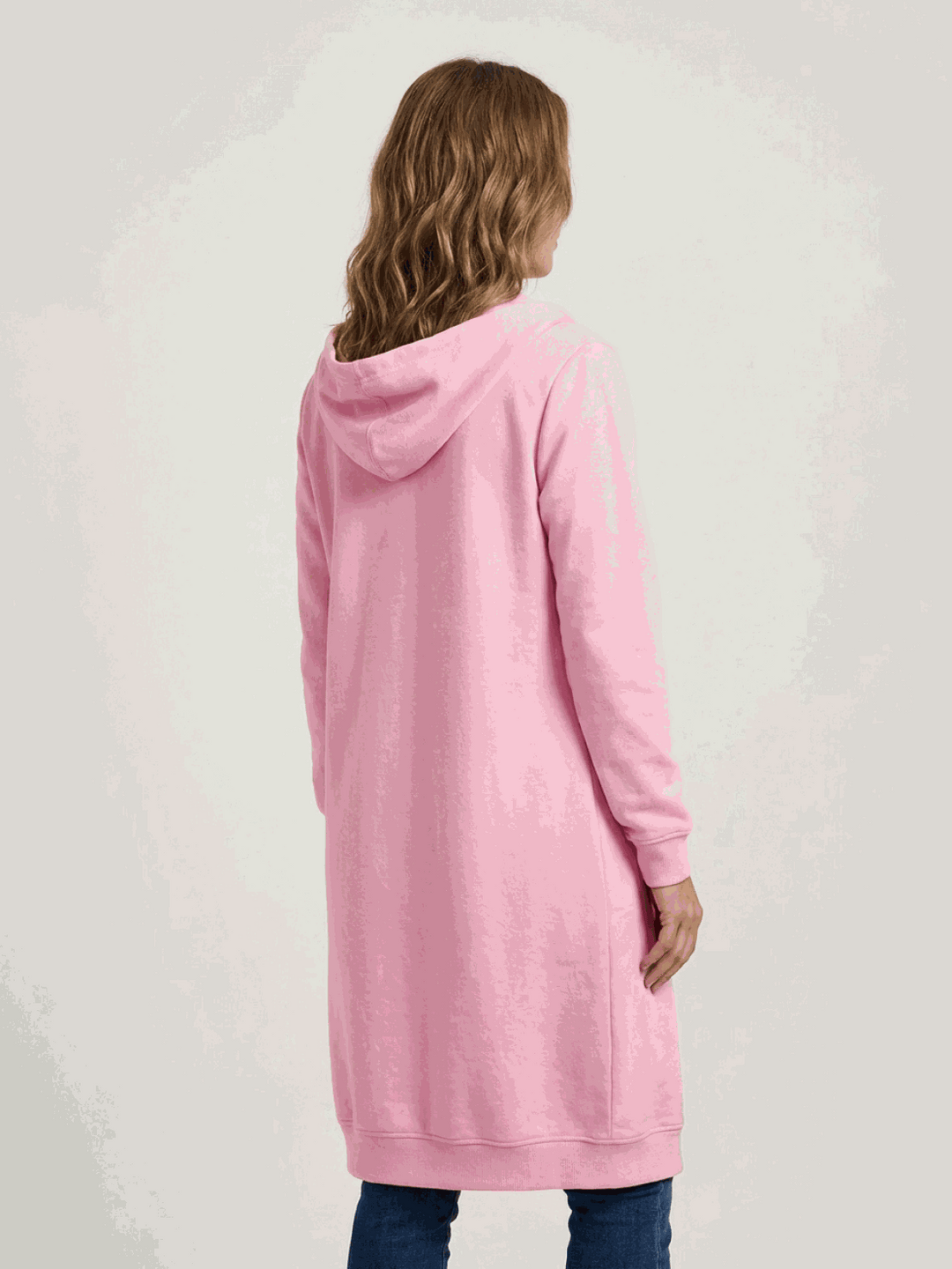 Oversized Long Zip Sweatshirt Hoodie