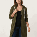 Oversized Long Zip Sweatshirt Hoodie