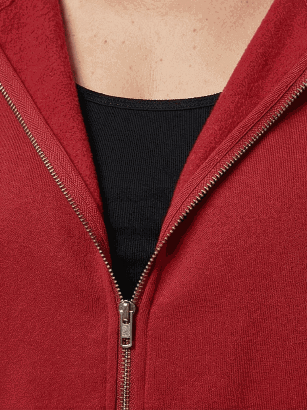 Oversized Long Zip Sweatshirt Hoodie