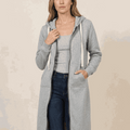 Oversized Long Zip Sweatshirt Hoodie
