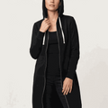 Oversized Long Zip Sweatshirt Hoodie