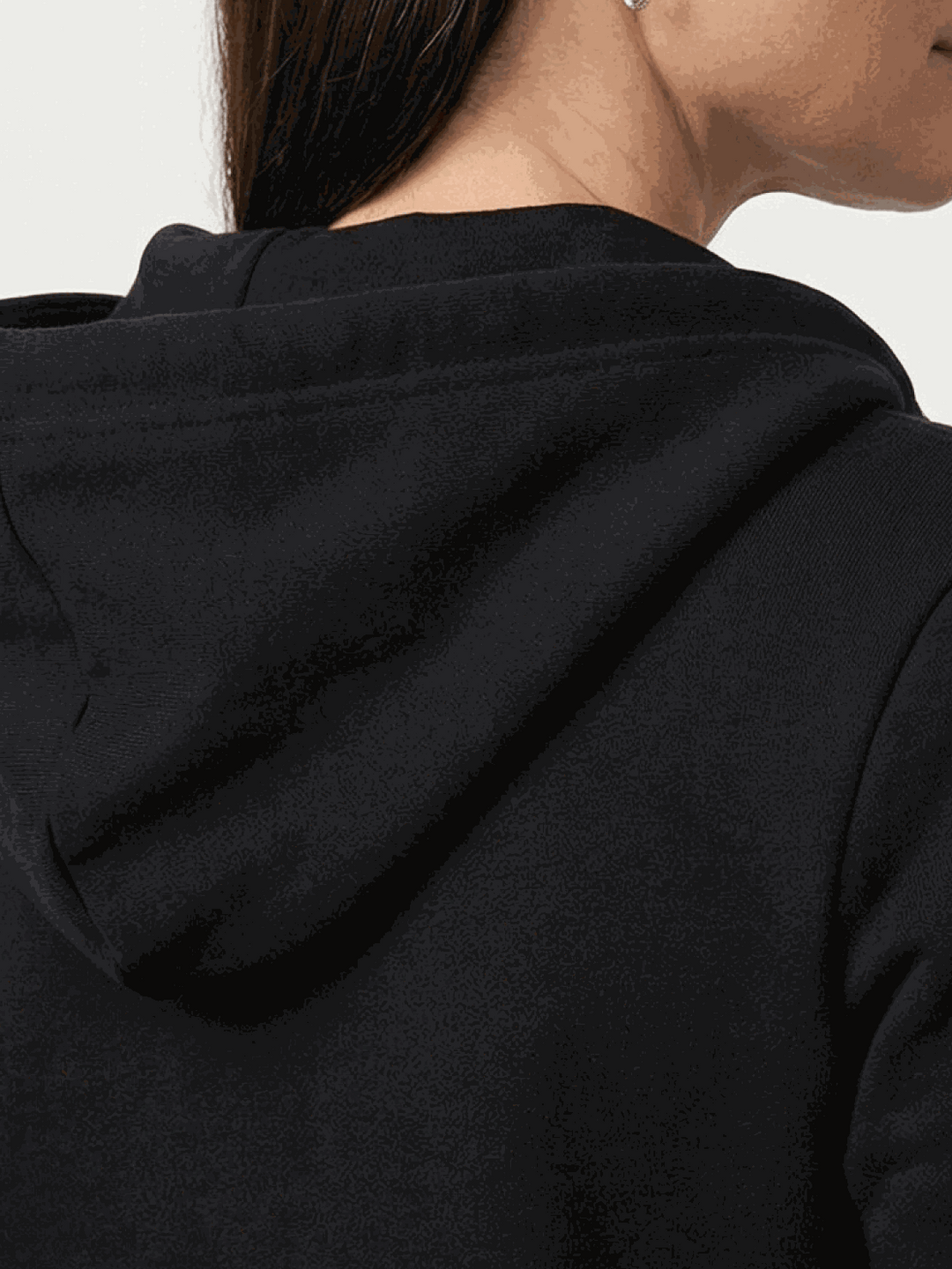 Oversized Long Zip Sweatshirt Hoodie