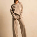 Plush & Preppy Camel Two-Piece Set