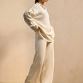Plush & Preppy Camel Two-Piece Set