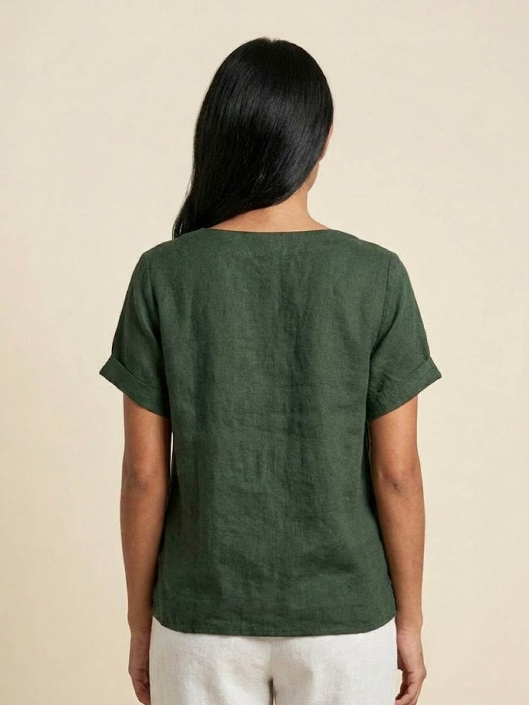 Relaxed Fit Pure Cotton Button-Up T-Shirt