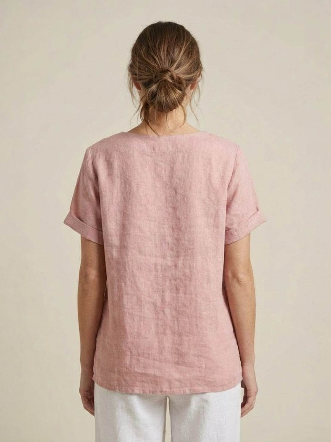 Relaxed Fit Pure Cotton Button-Up T-Shirt