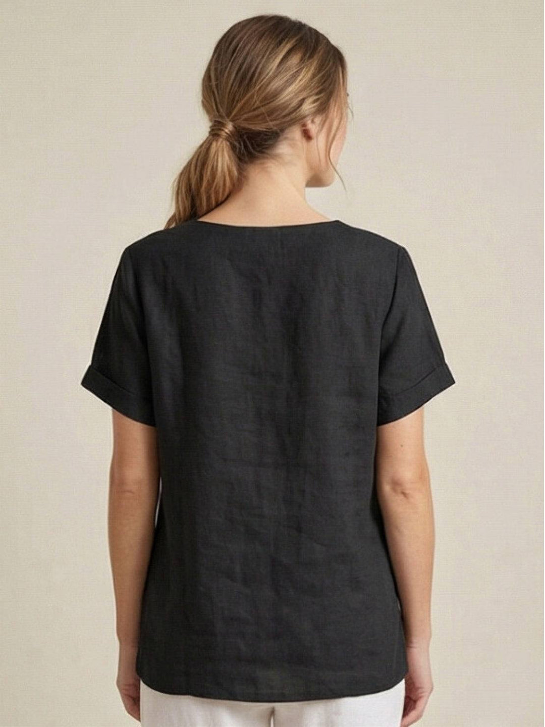 Relaxed Fit Pure Cotton Button-Up T-Shirt