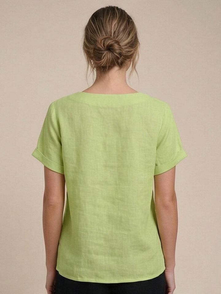 Relaxed Fit Pure Cotton Button-Up T-Shirt