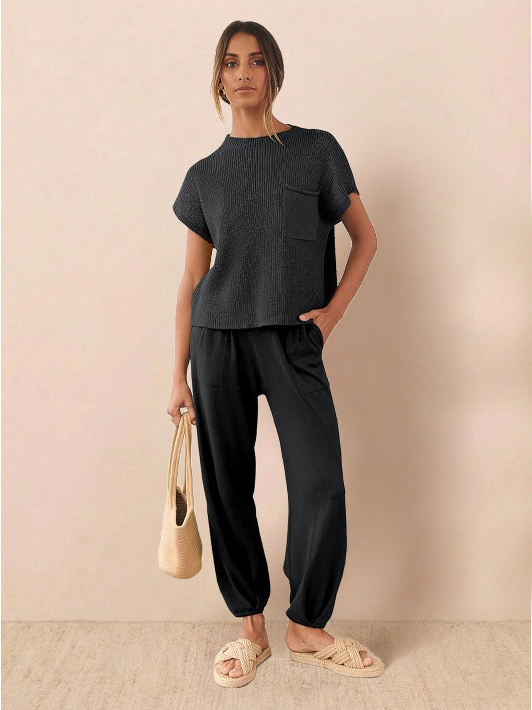 Relaxed Knit Two-Piece Set