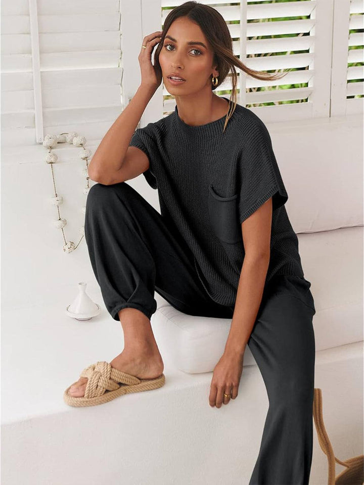Relaxed Knit Two-Piece Set