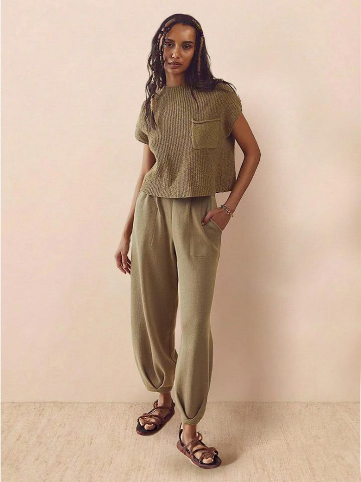Relaxed Knit Two-Piece Set