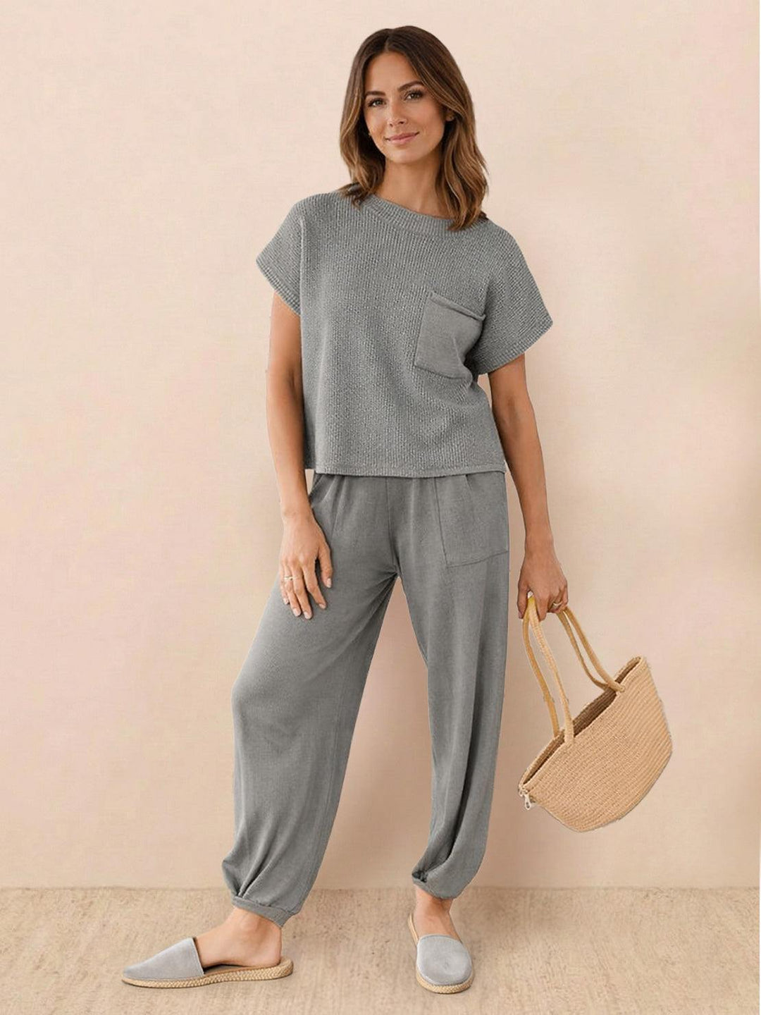 Relaxed Knit Two-Piece Set