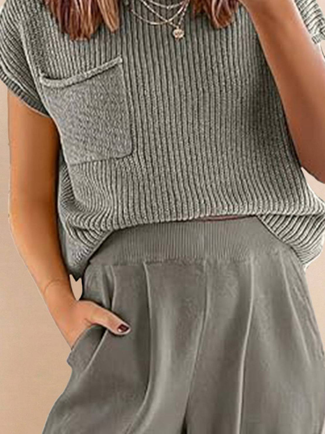 Relaxed Knit Two-Piece Set