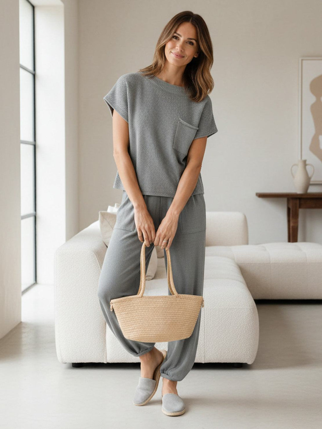 Relaxed Knit Two-Piece Set
