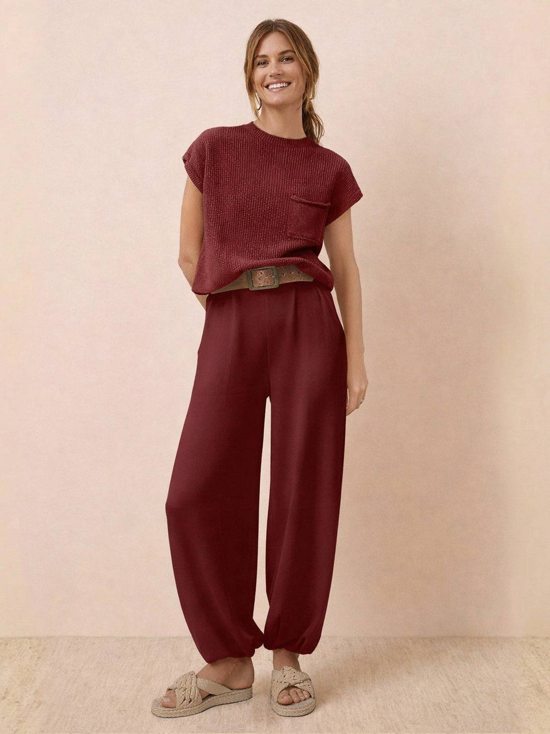 Relaxed Knit Two-Piece Set