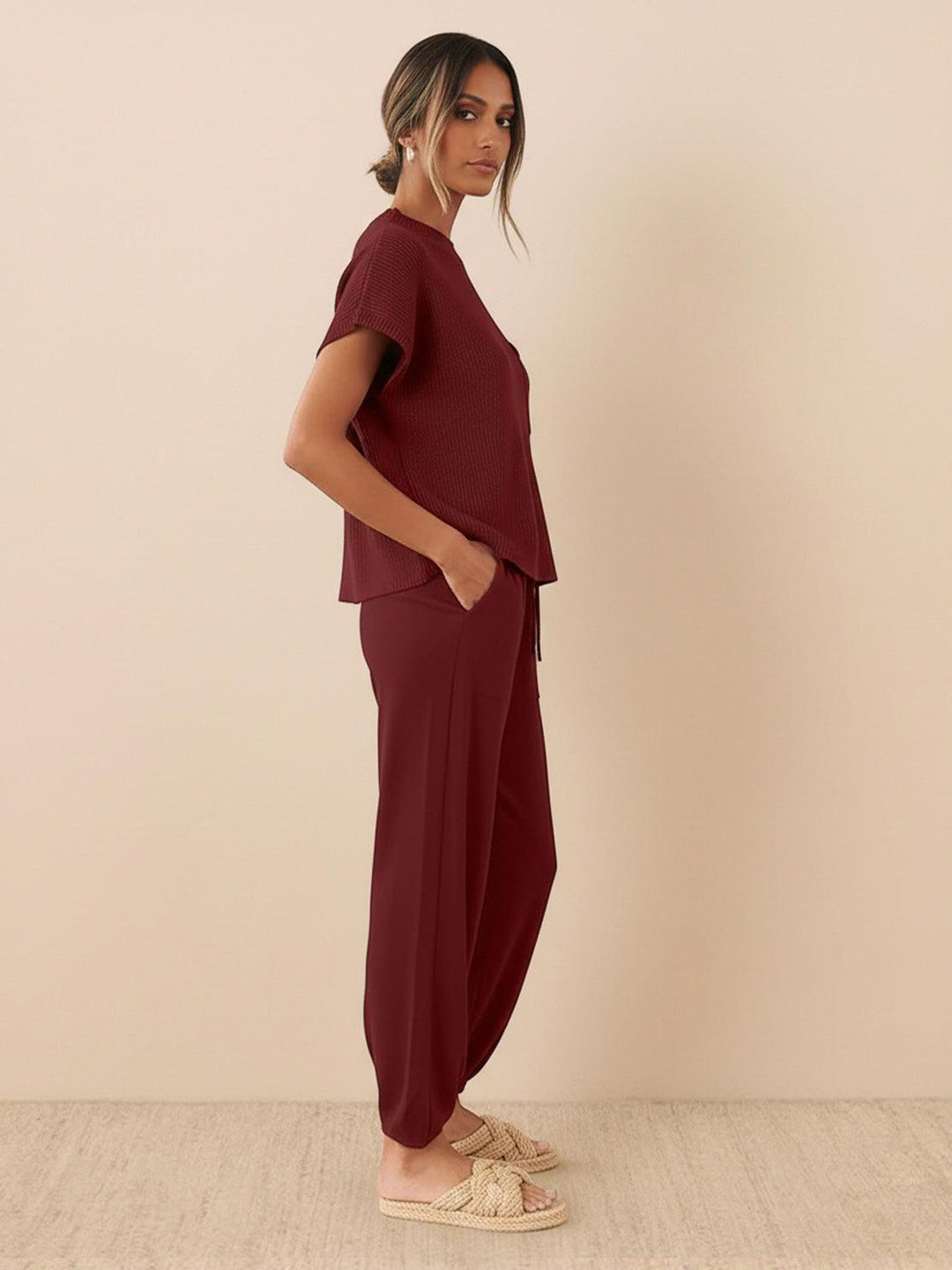 Relaxed Knit Two-Piece Set