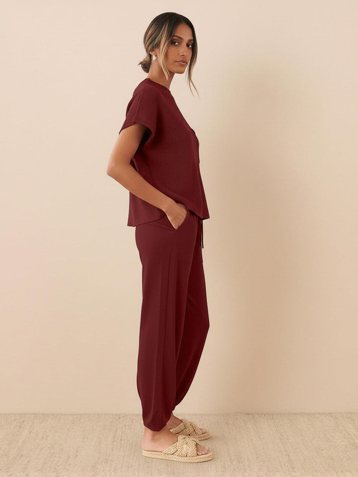 Relaxed Knit Two-Piece Set