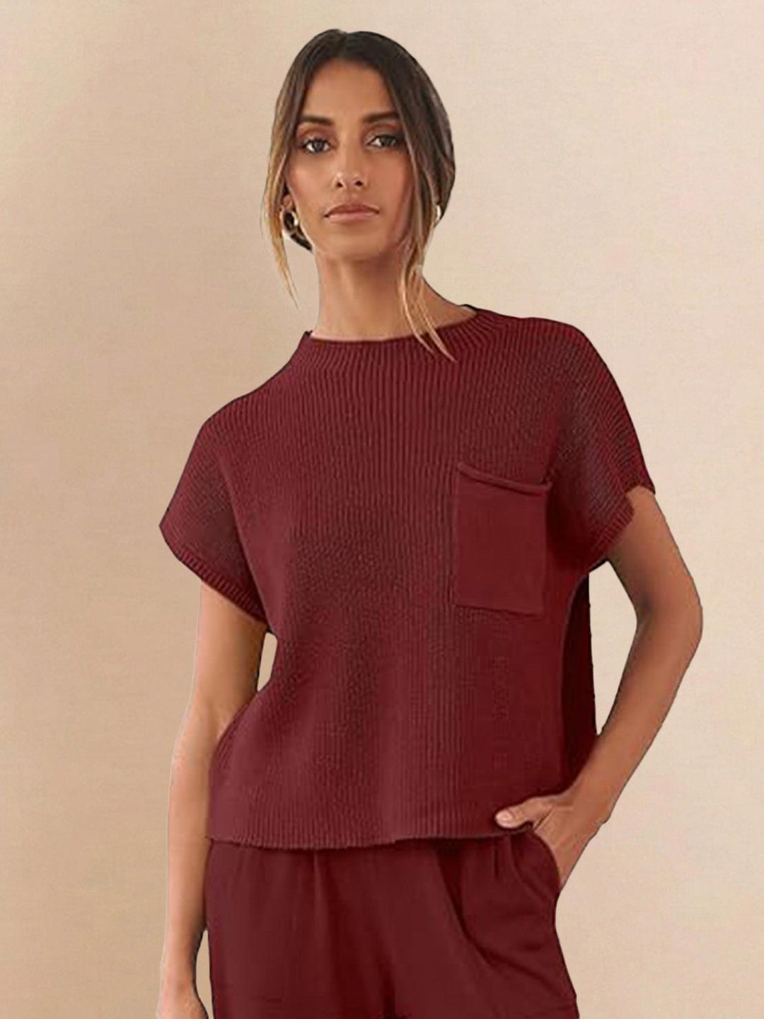 Relaxed Knit Two-Piece Set