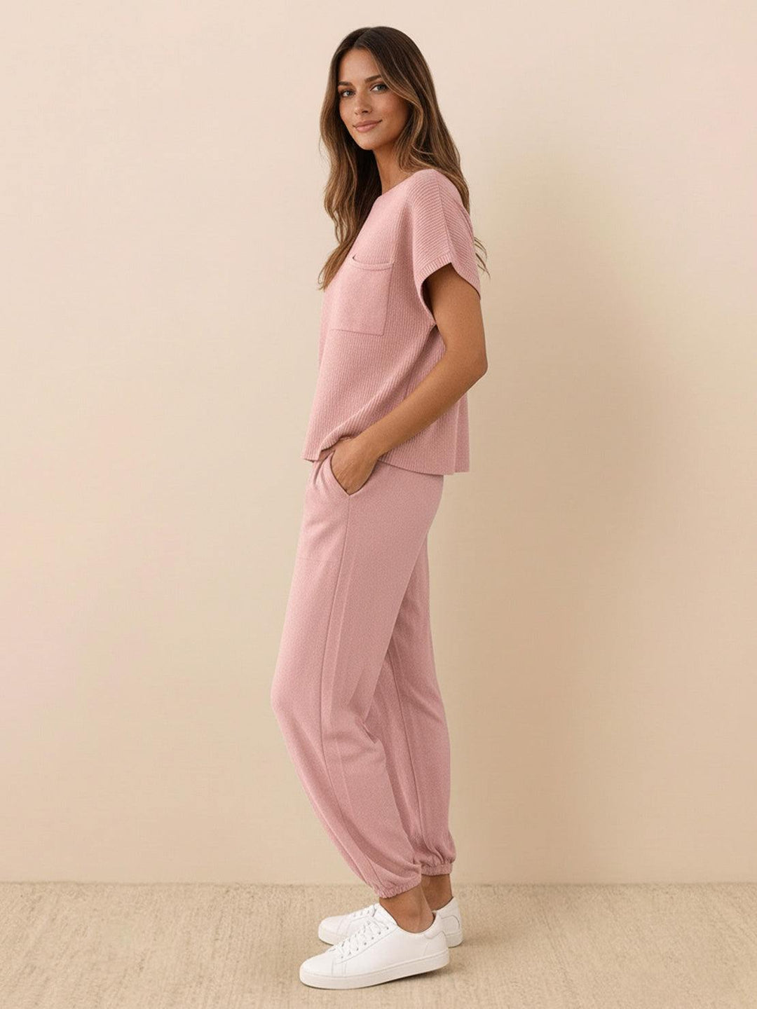 Relaxed Knit Two-Piece Set