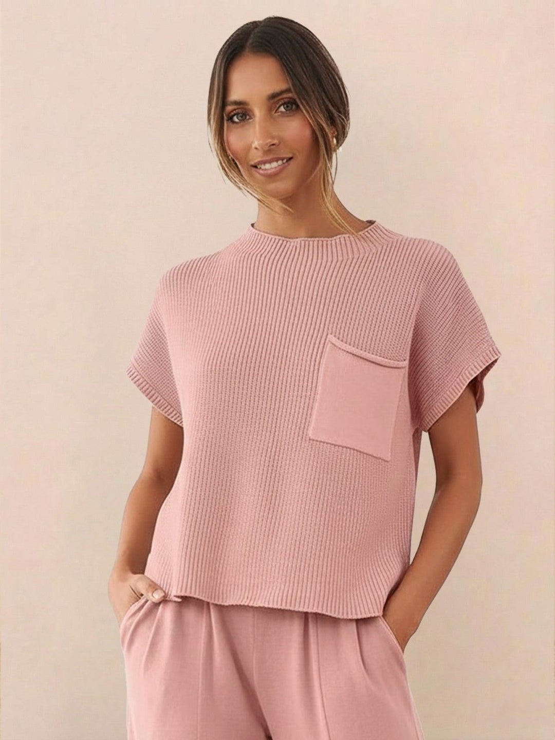 Relaxed Knit Two-Piece Set