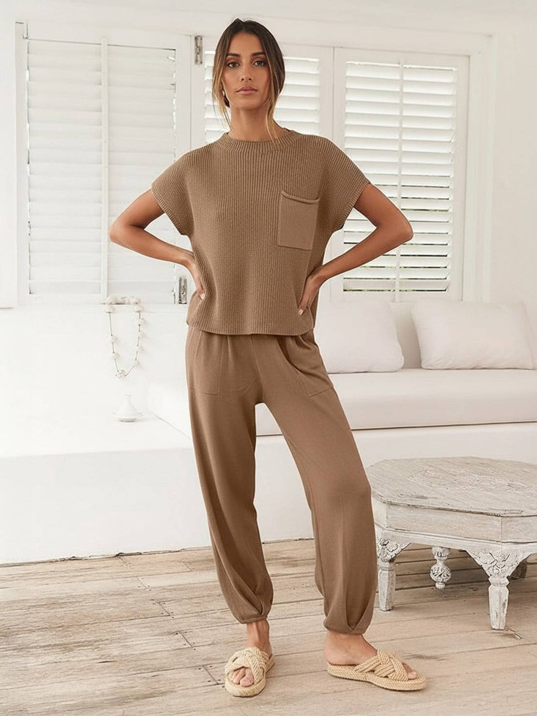 Relaxed Knit Two-Piece Set