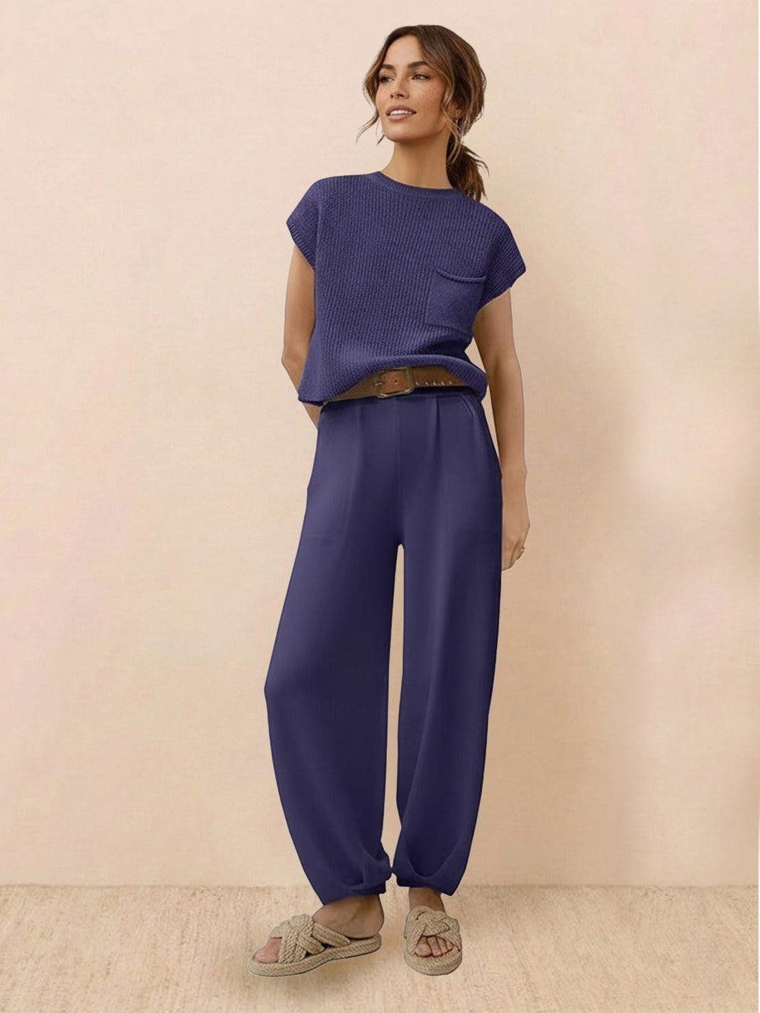 Relaxed Knit Two-Piece Set
