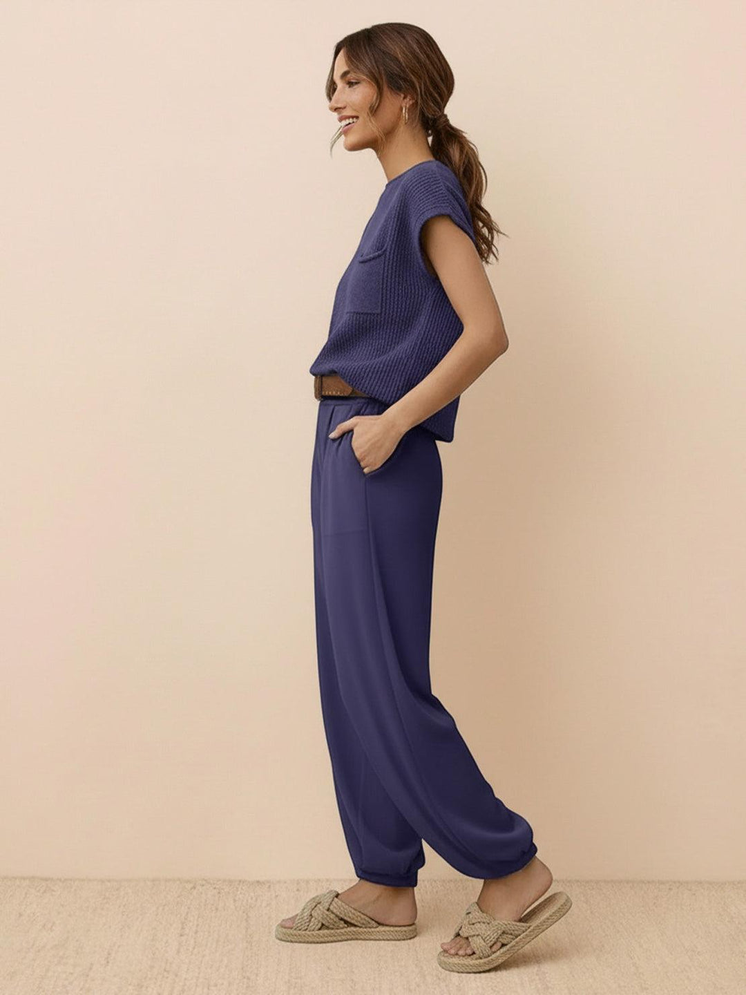 Relaxed Knit Two-Piece Set